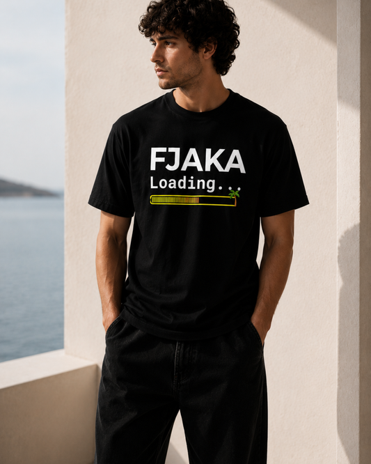 Fjaka - Unisex Black Cotton T-Shirt
