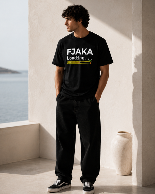 Fjaka - Unisex Black Cotton T-Shirt
